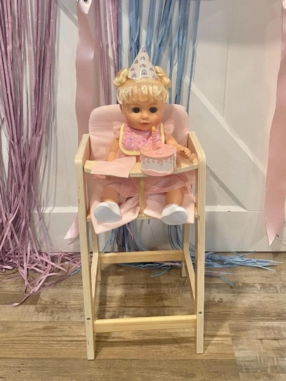 Baby Doll Wooden Highchair